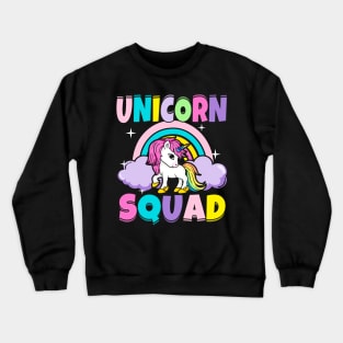 Cute Unicorn Squad Pastel Magical Mythical Crewneck Sweatshirt